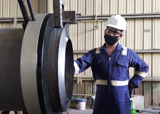 เครื่องตัดท่อแบบแยกส่วนอัตโนมัติแบบเต็มรูปแบบ Beveler Cold Processing